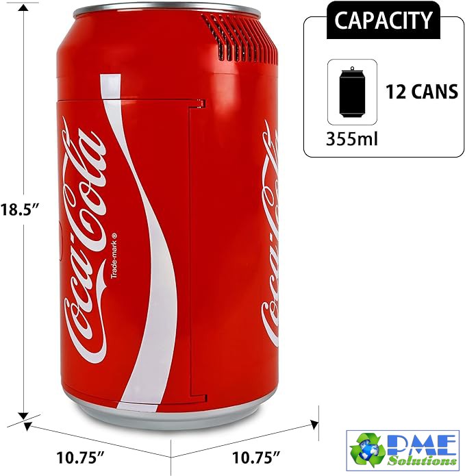 Coca Cola 12 Can Portable Mini Fridge 4